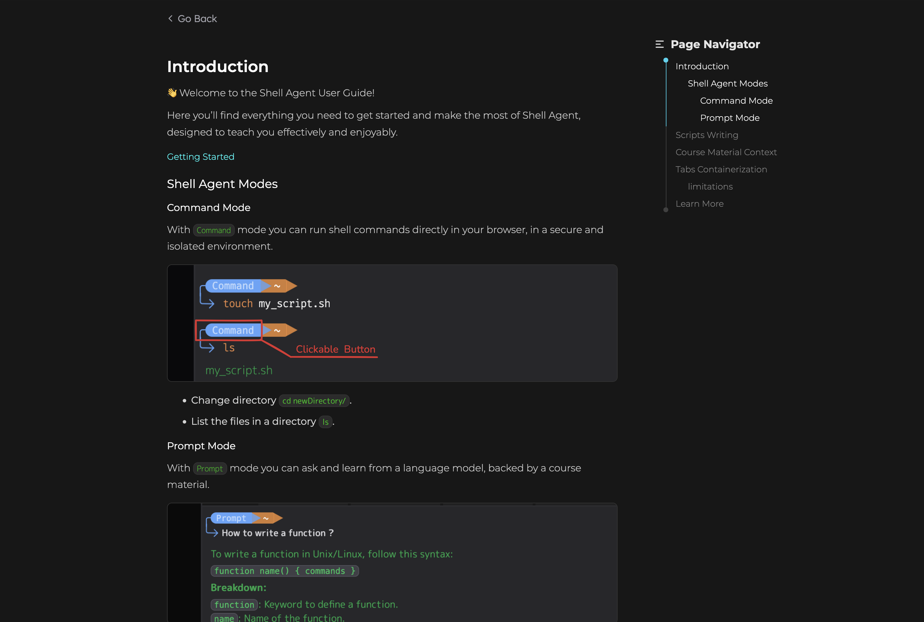 shell agent workspace